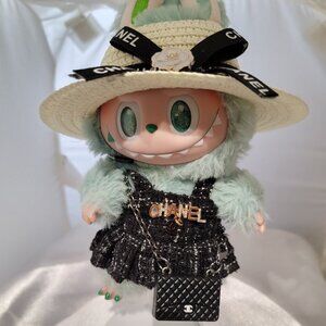 Labubu luxury Clothes Set dress with Hat and Bags #85